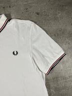 Fred Perry Poloshirt Weiß/ Rot/ Schwarz XL