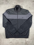 Fred Perry Trainingsjacke Schwarz/Grau XL