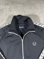 Fred Perry Vintage Trainingsjacke Taped Schwarz L