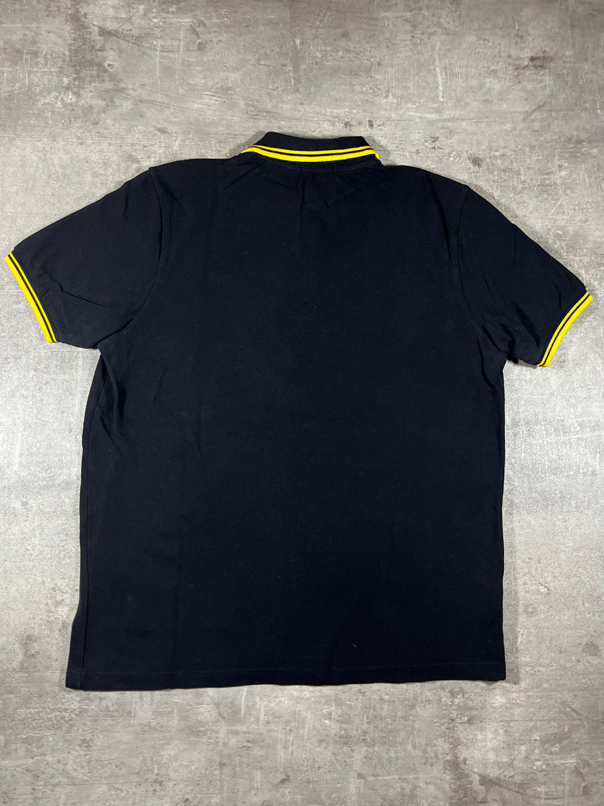 Fred Perry Poloshirt Schwarz/ Gelb XL