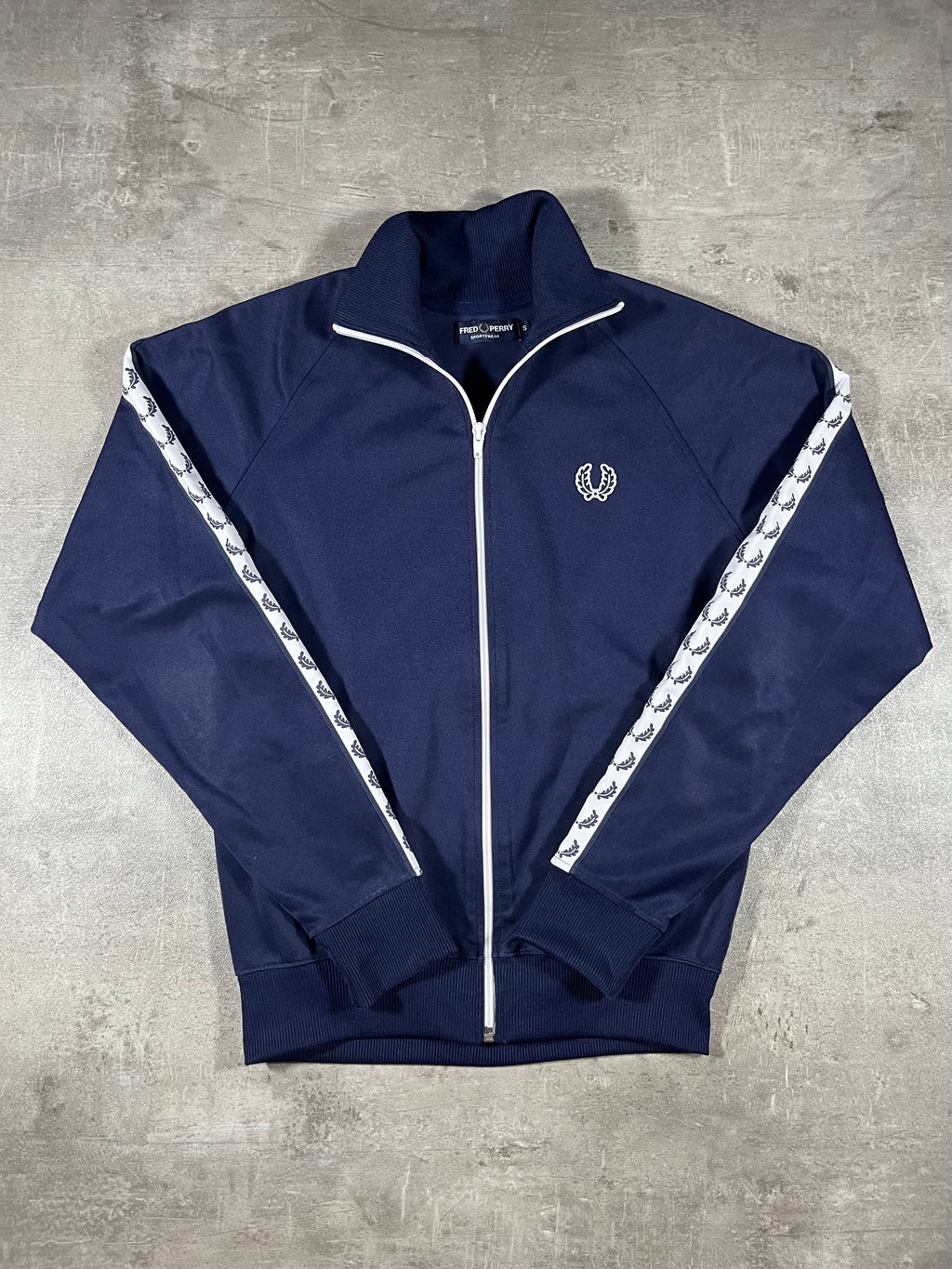 Fred Perry Trainingsjacke Taped Dunkelblau S