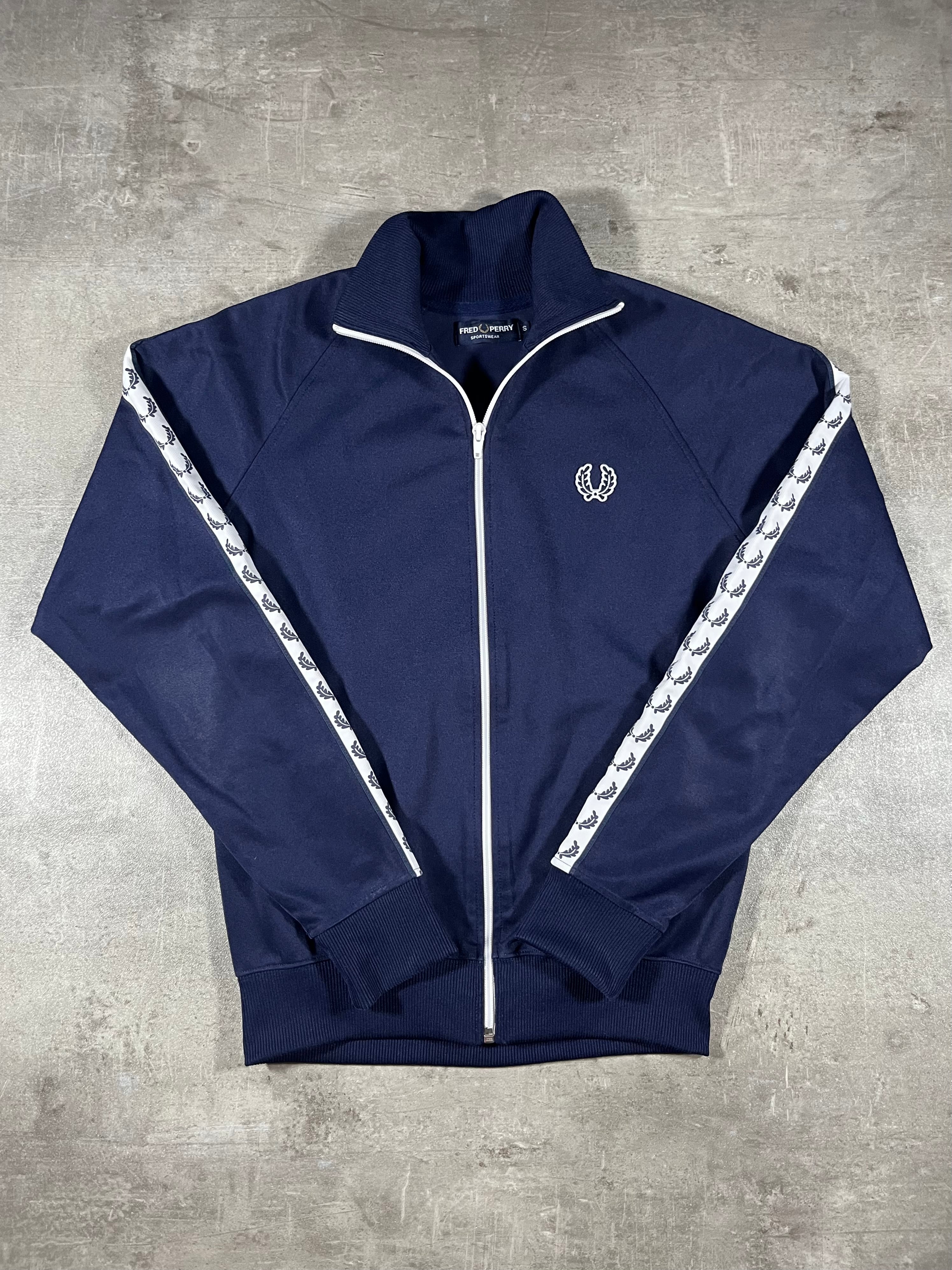 Fred Perry Trainingsjacke Taped Dunkelblau S