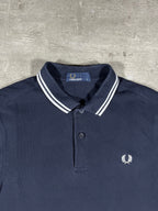 Fred Perry Poloshirt Schwarz/ Weiß S