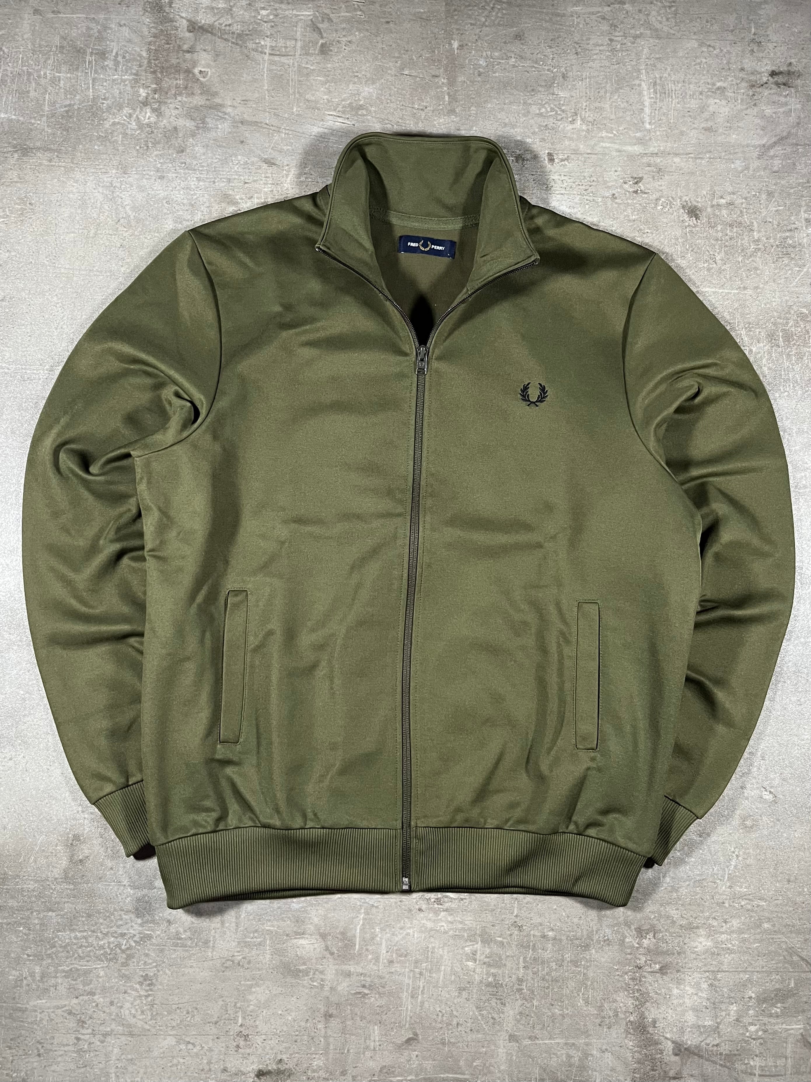 Fred Perry Trainingsjacke Olivgrün L