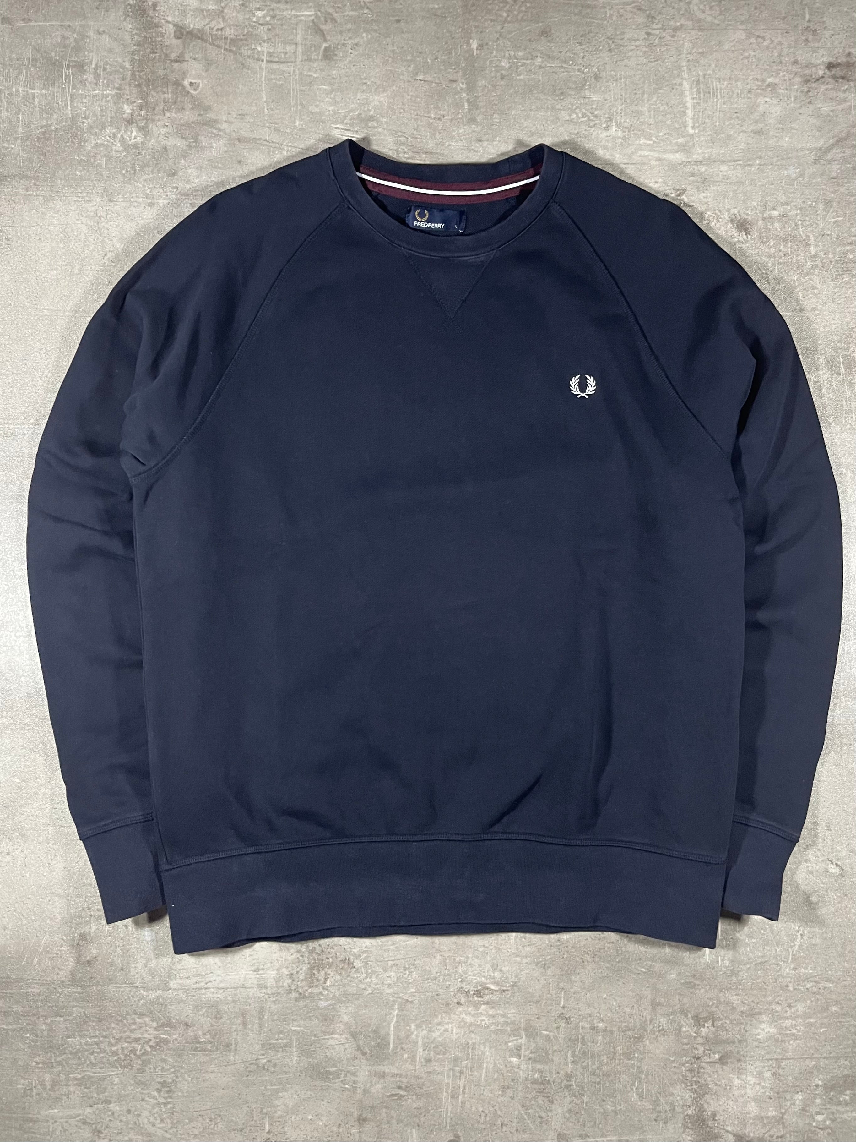 Fred Perry Sweater Schwarz L
