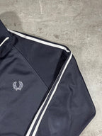Fred Perry Vintage Trainingsjacke Taped Schwarz M