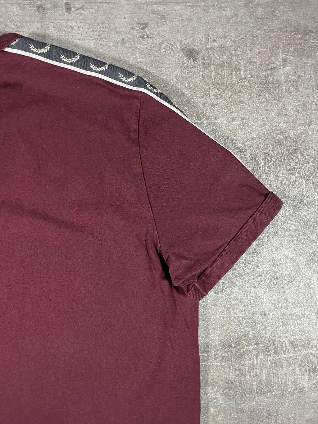 Fred Perry T-shirt Taped Bordeaux XL