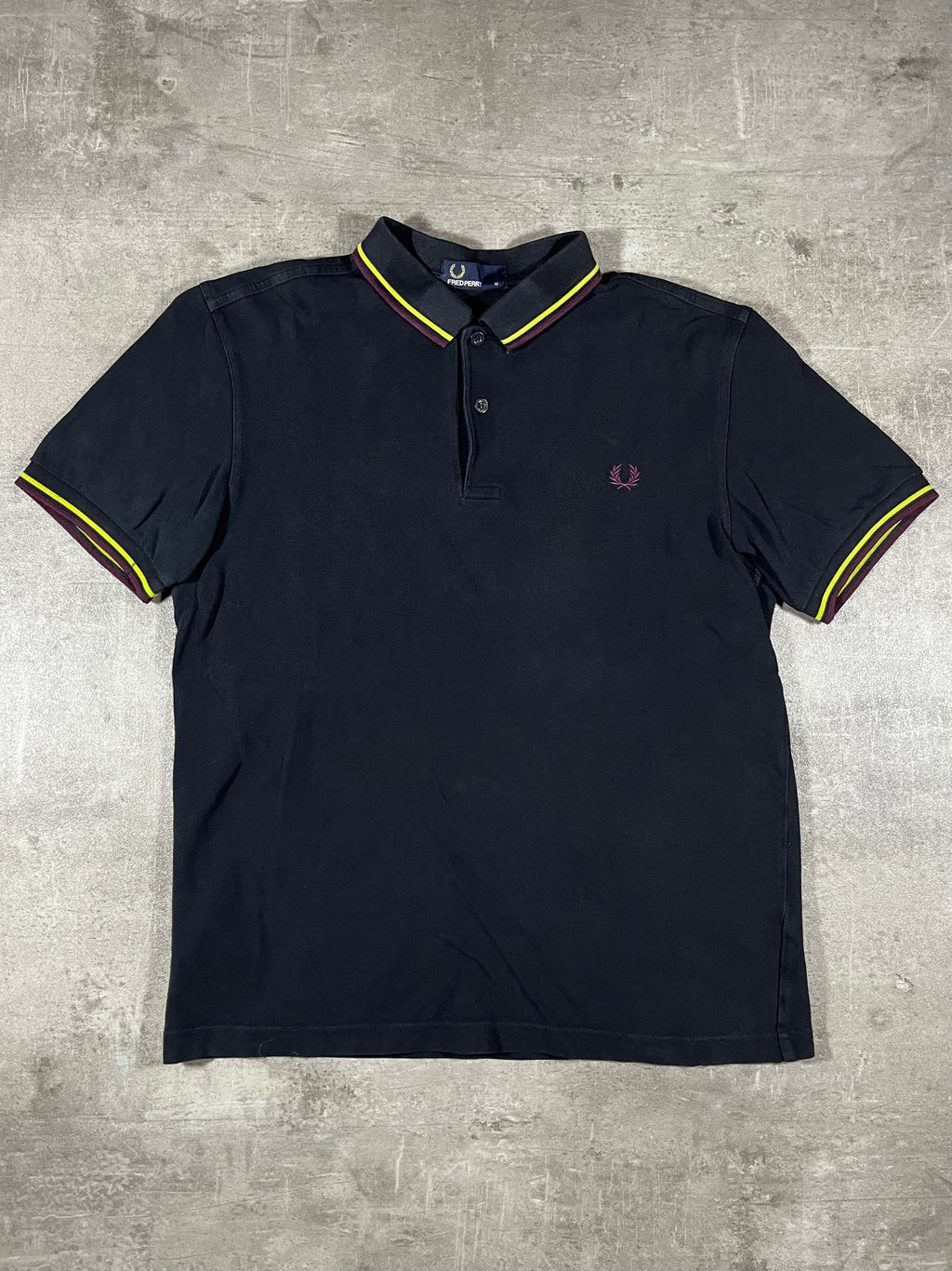 Fred Perry Poloshirt Schwarz M