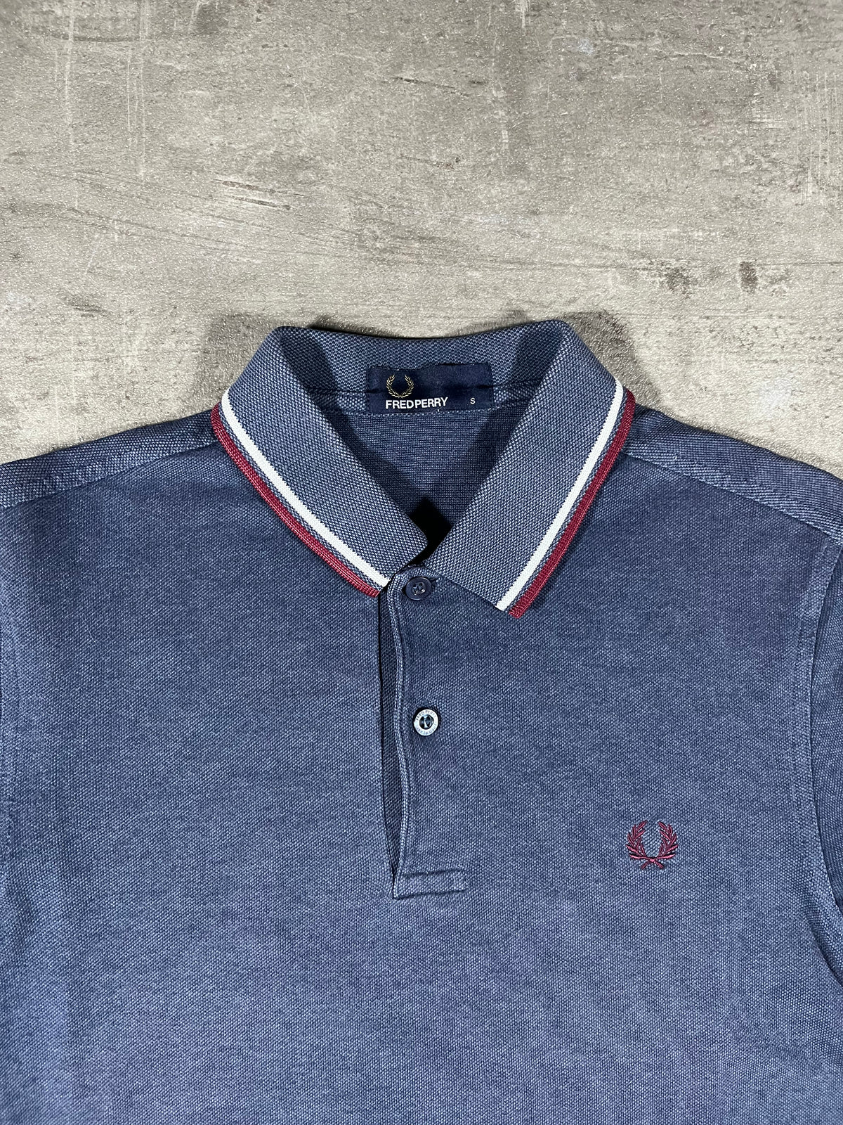 Fred Perry Poloshirt Blau/ Weiß/ Rot S