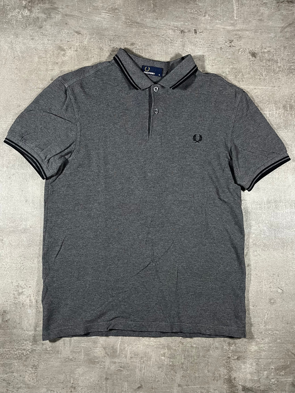 Fred Perry Poloshirt Grau M