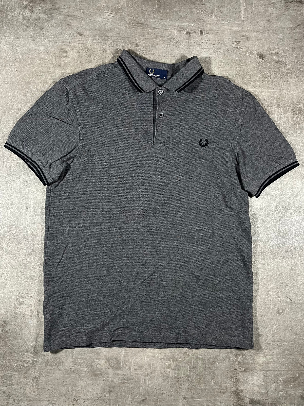 Fred Perry Poloshirt Grau M