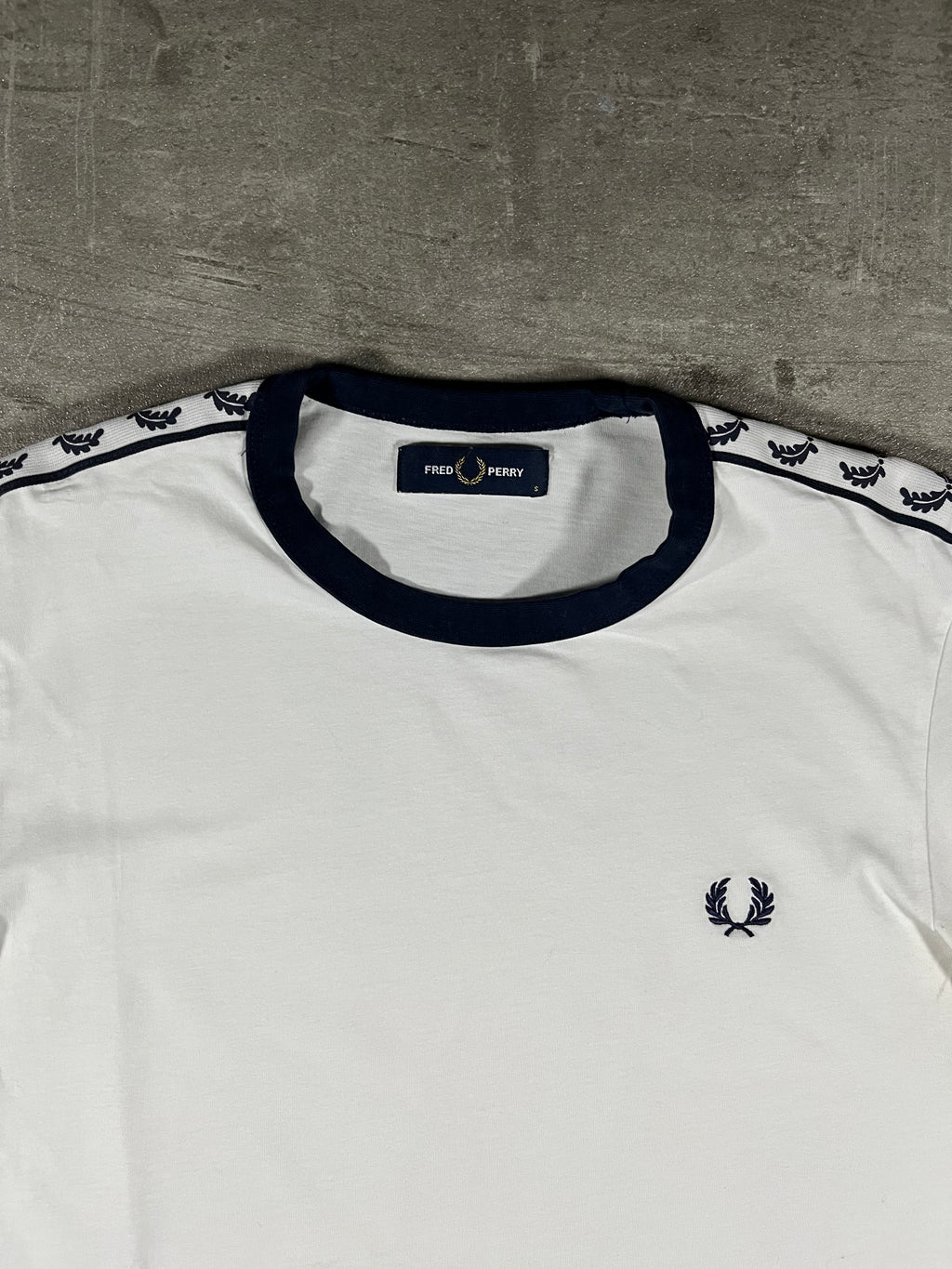 Fred Perry T-shirt Taped Weiß S