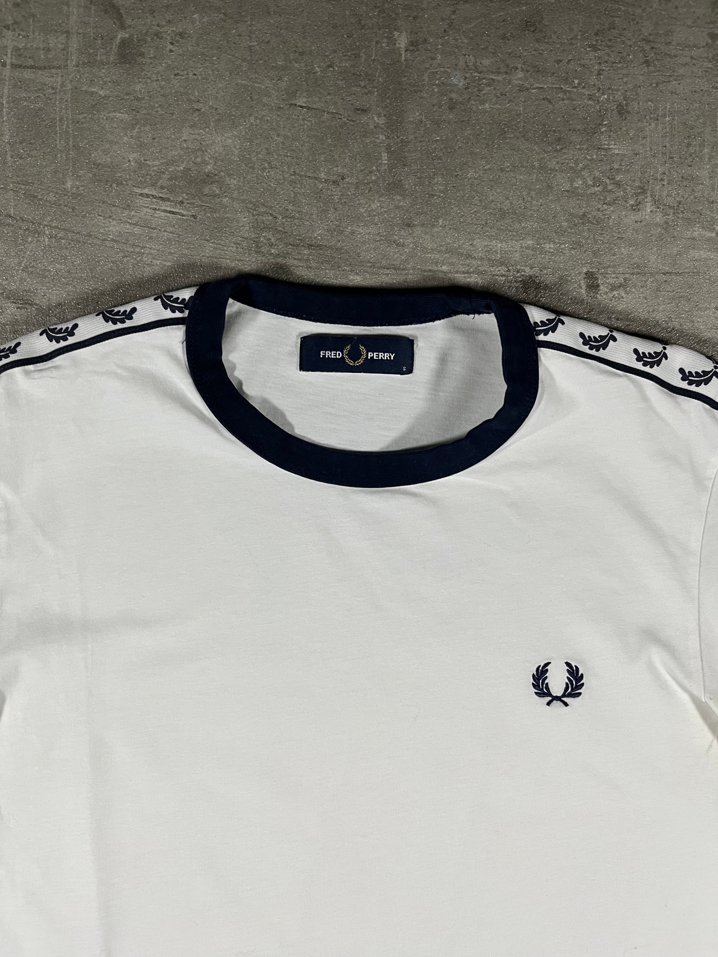 Fred Perry T-shirt Taped Weiß S