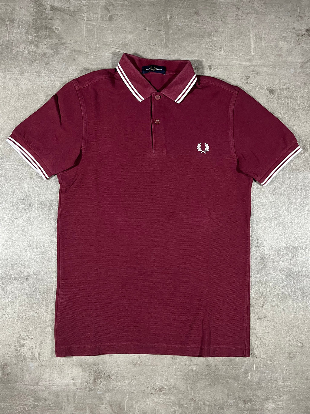 Fred Perry Poloshirt Bordeaux S
