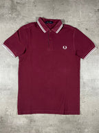 Fred Perry Poloshirt Bordeaux S