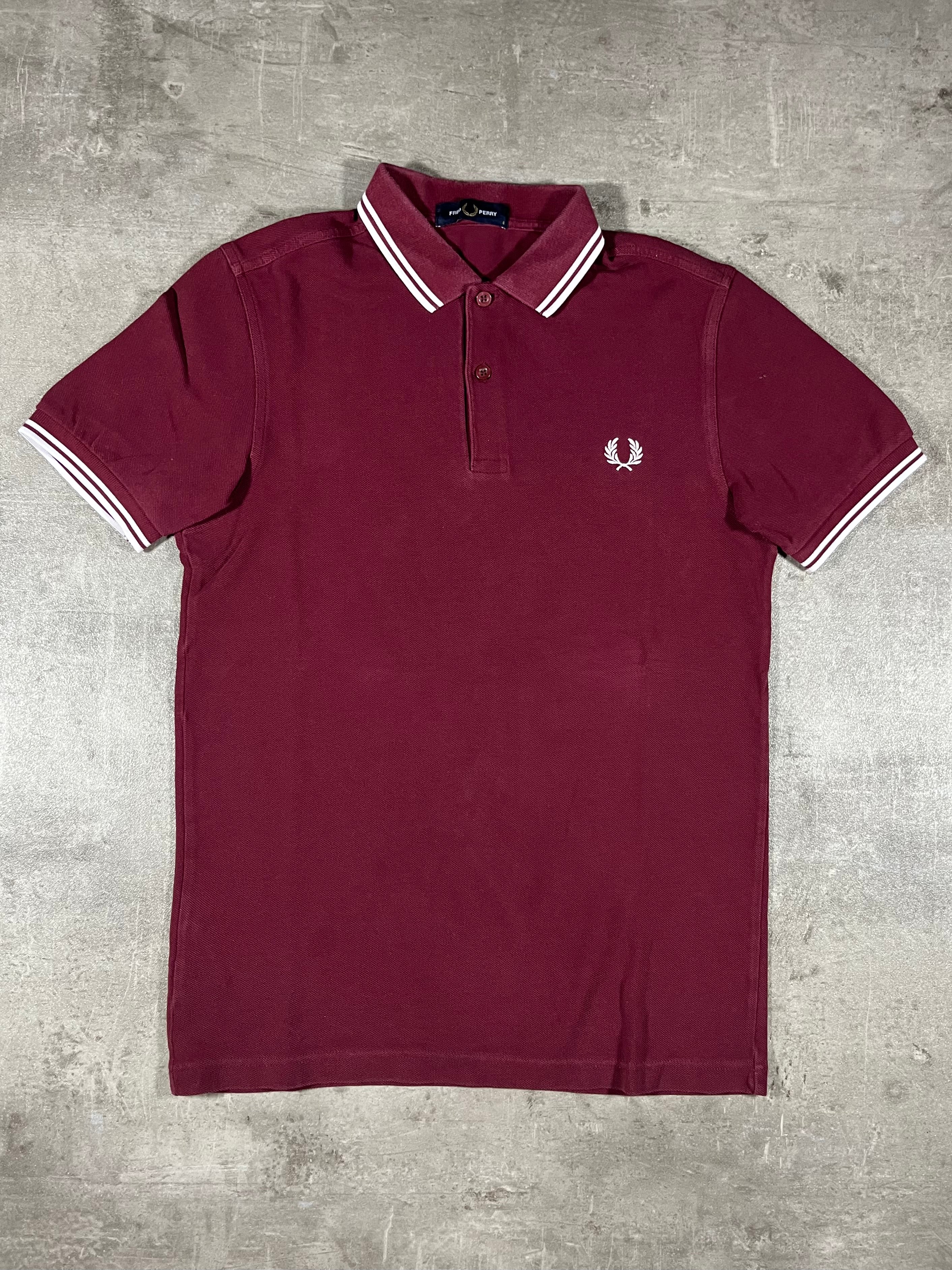 Fred Perry Poloshirt Bordeaux S