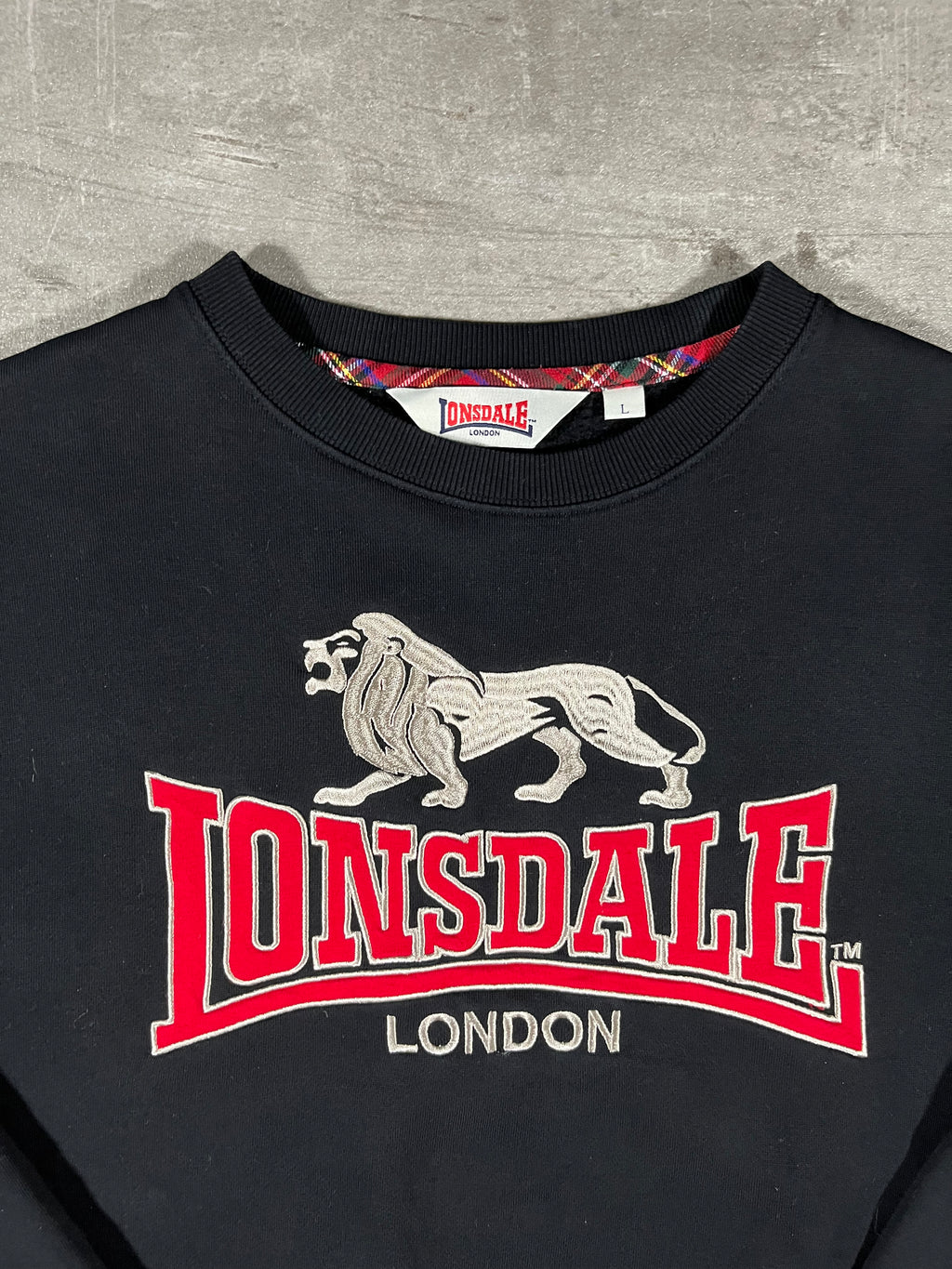 Lonsdale Sweater Schwarz L