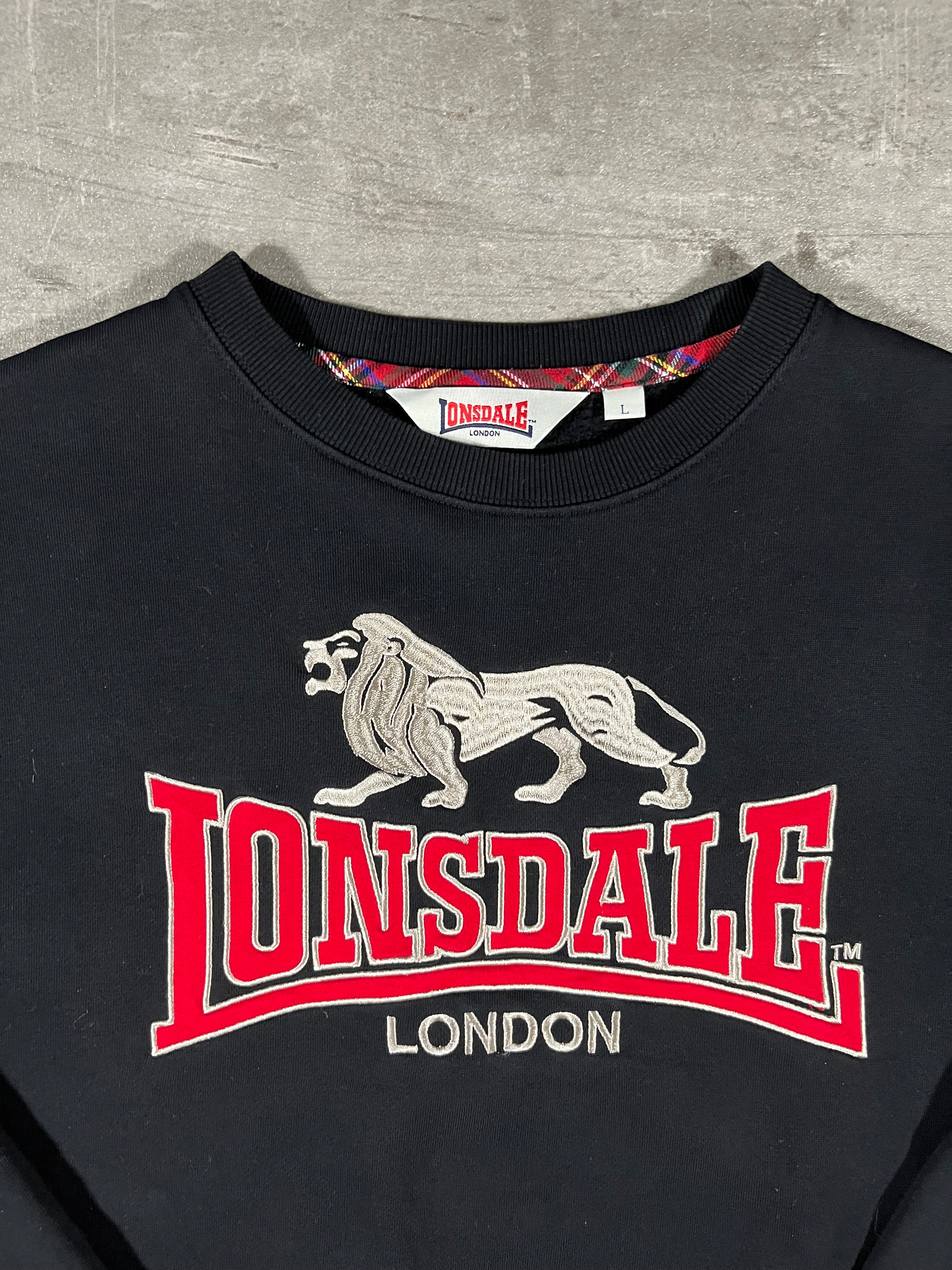 Lonsdale Sweater Schwarz L