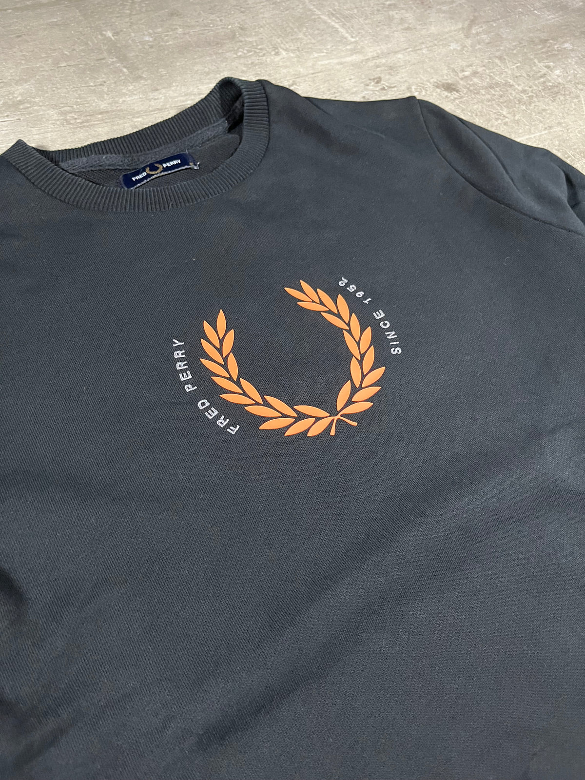 Fred Perry Sweater Schwarz M
