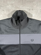 Fred Perry Trainingsjacke Schwarz/Grau XL