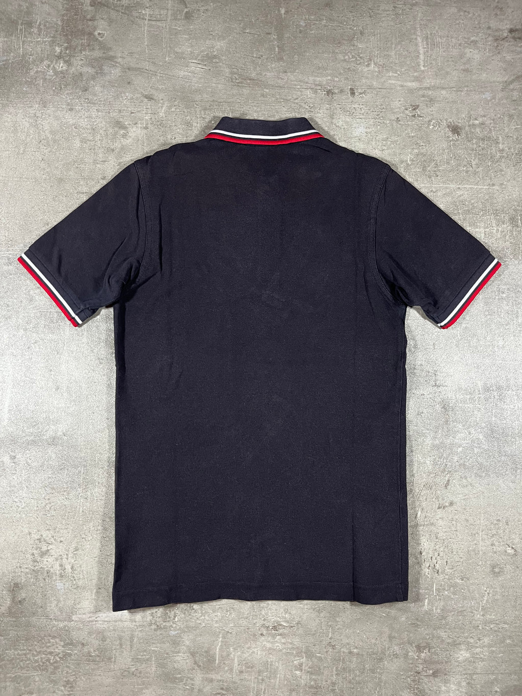 Fred Perry Poloshirt Schwarz/ Weiß/ Rot XS