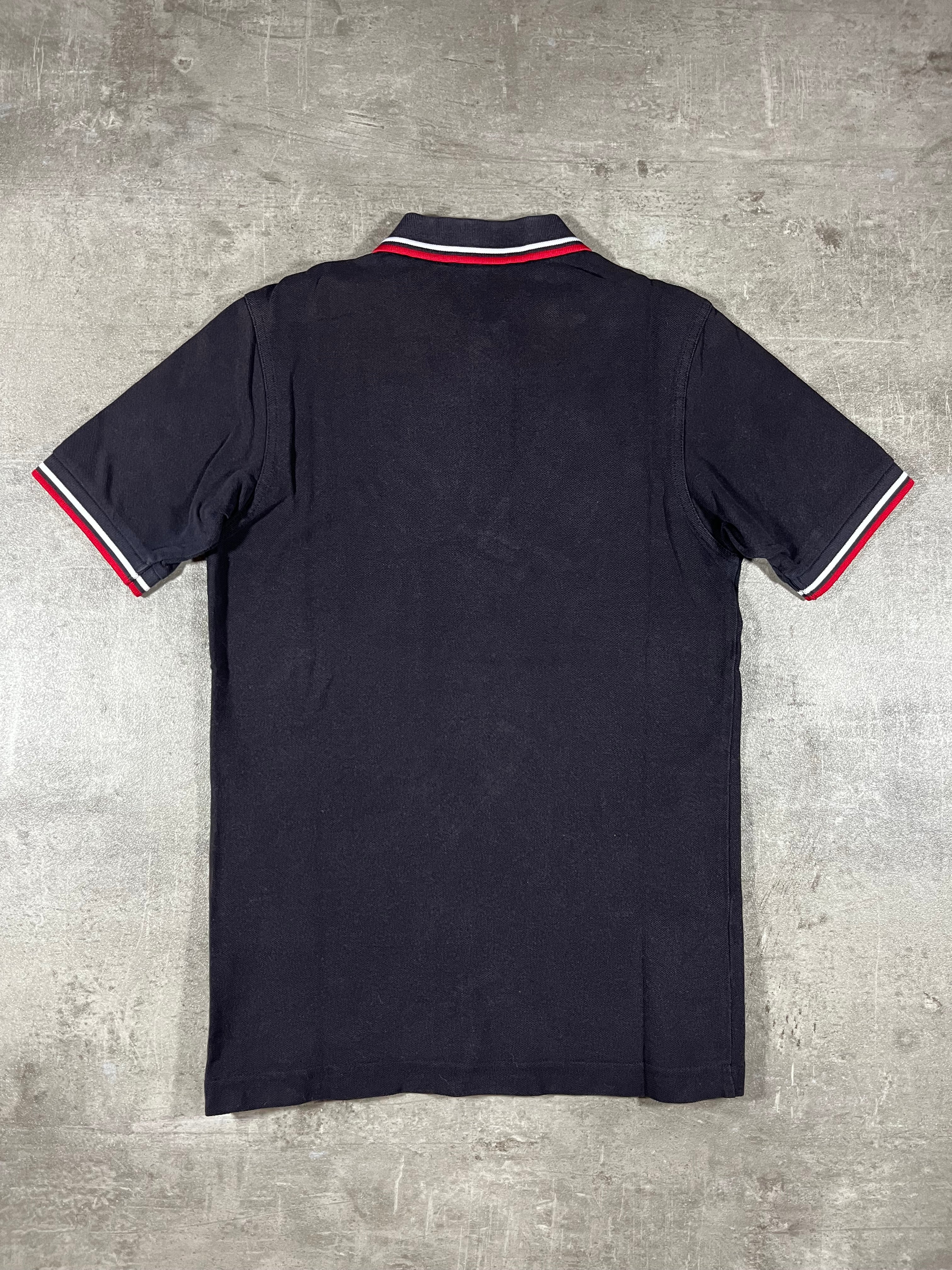 Fred Perry Poloshirt Schwarz/ Weiß/ Rot XS