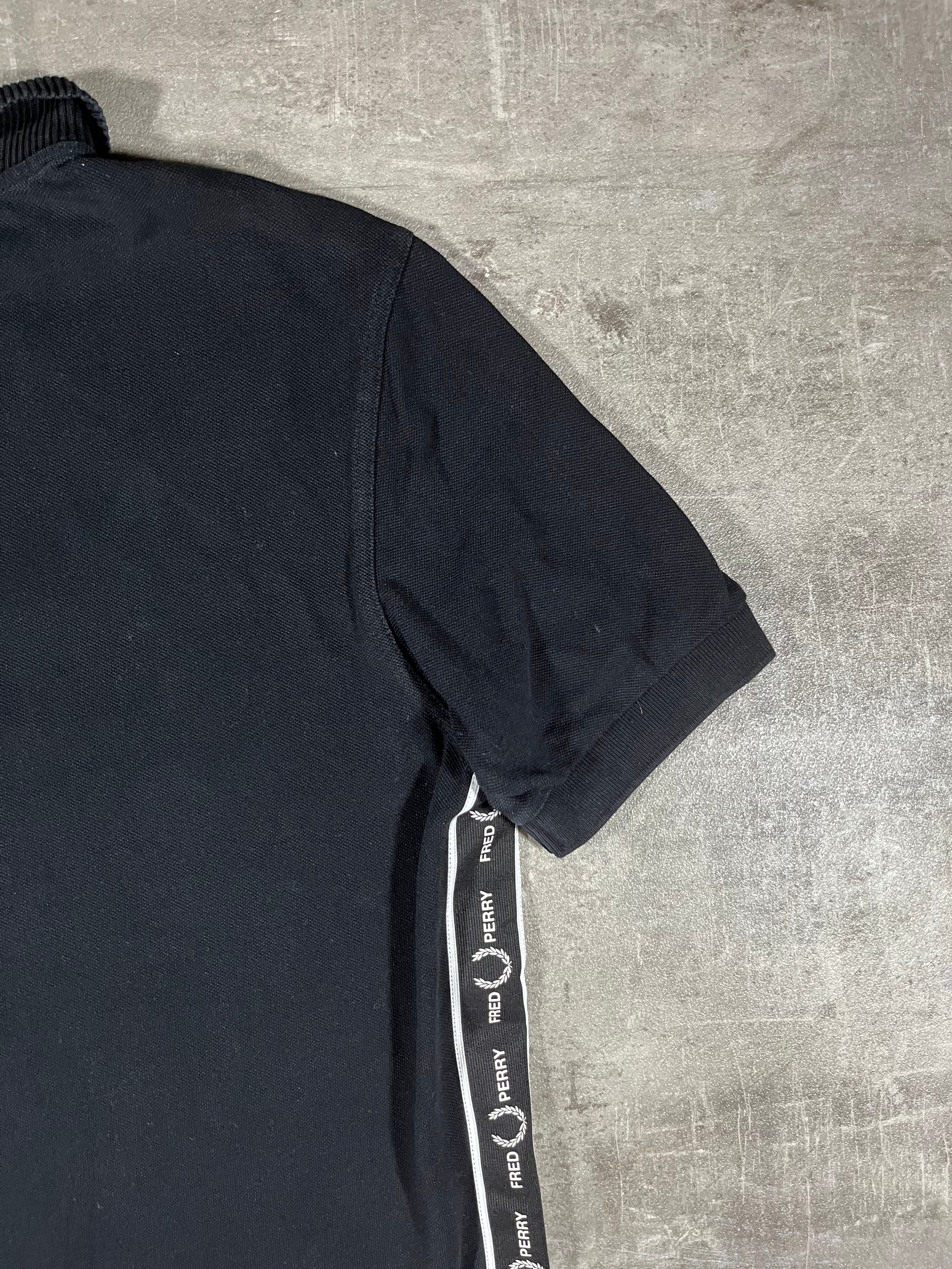 Fred Perry Poloshirt Taped Schwarz L