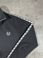 Fred Perry Vintage Trainingsjacke Taped Schwarz S
