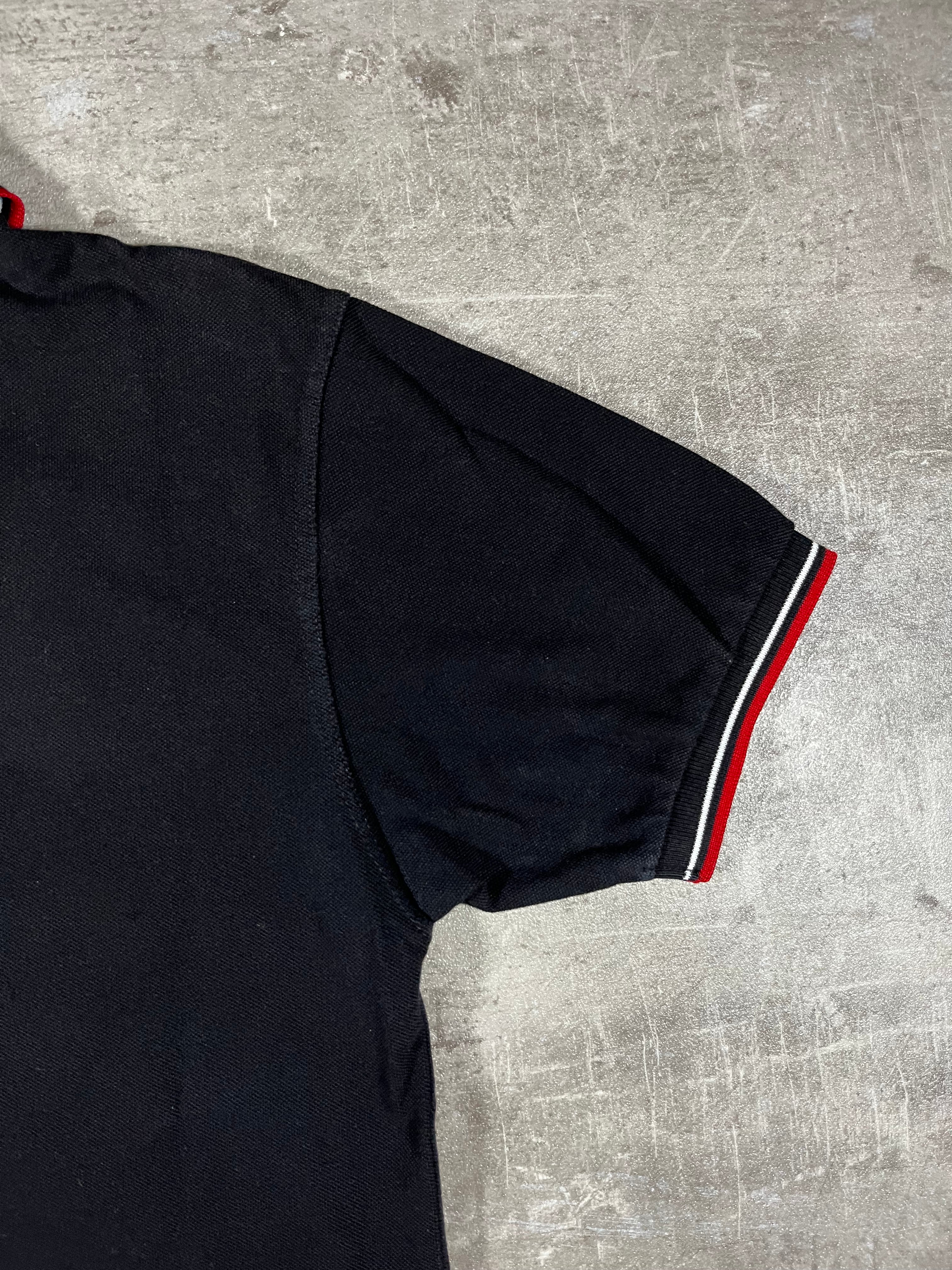 Fred Perry Poloshirt Schwarz/ Weiß/ Rot S