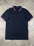 Fred Perry Poloshirt Schwarz/ Weiß/ Rot S