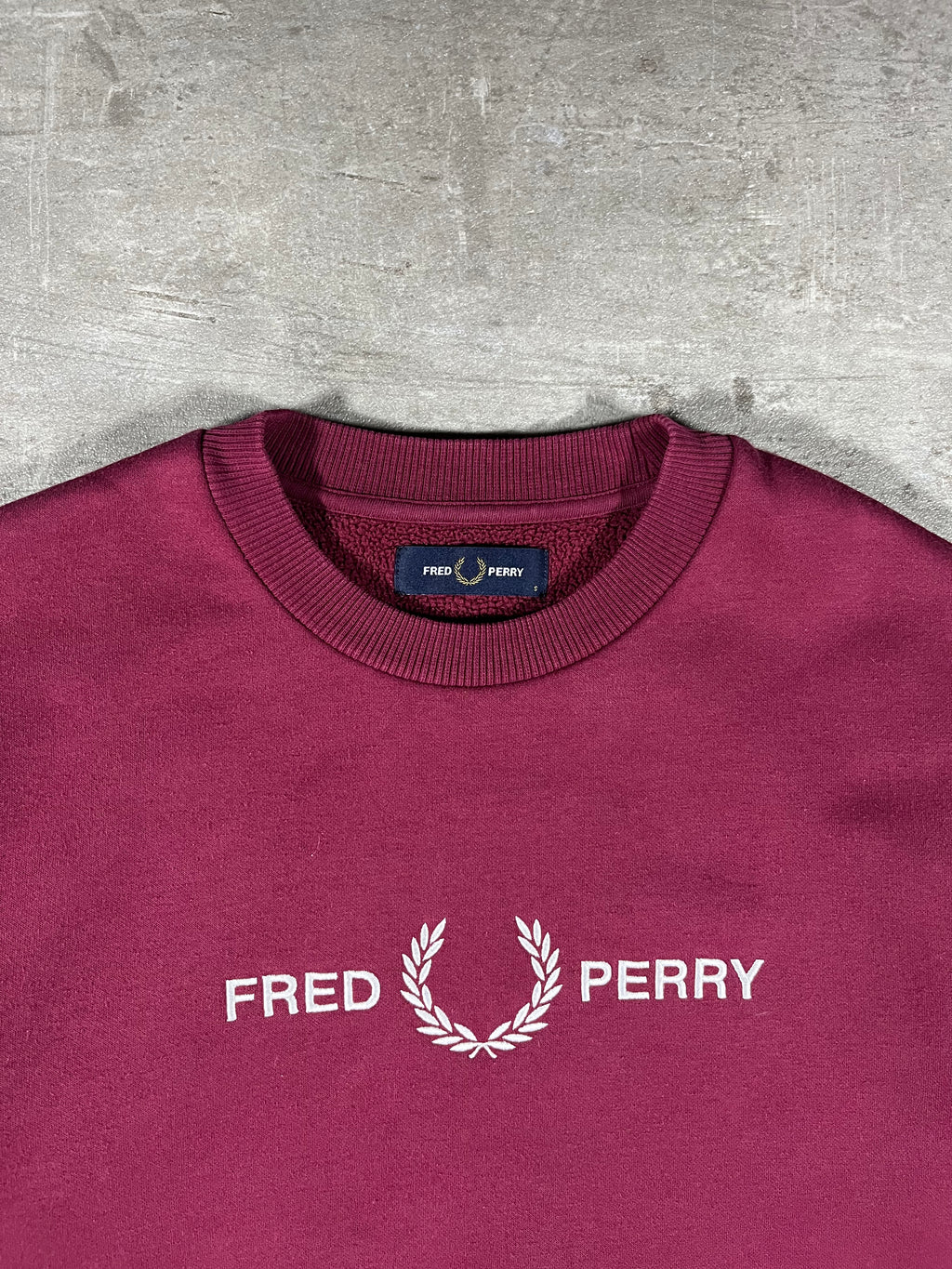 Fred Perry Sweater Bordeaux S