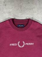 Fred Perry Sweater Bordeaux S