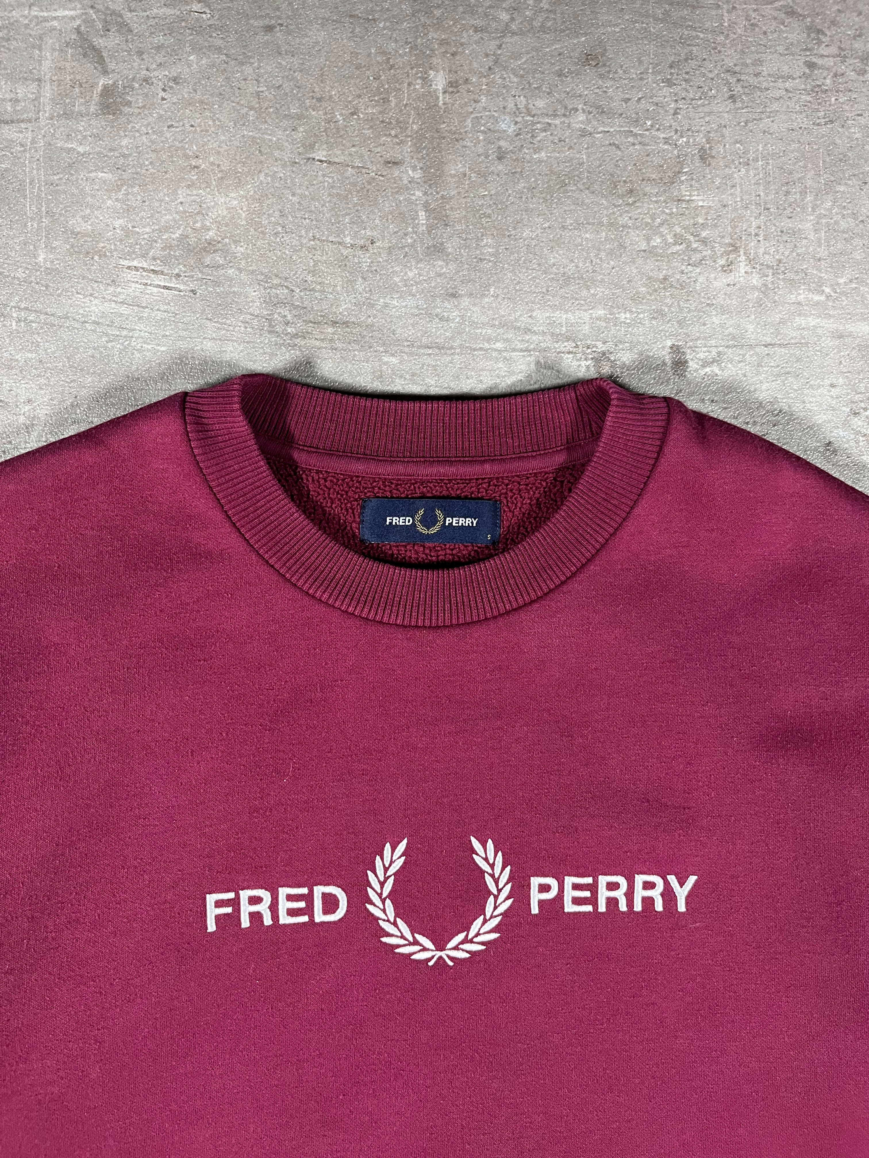 Fred Perry Sweater Bordeaux S