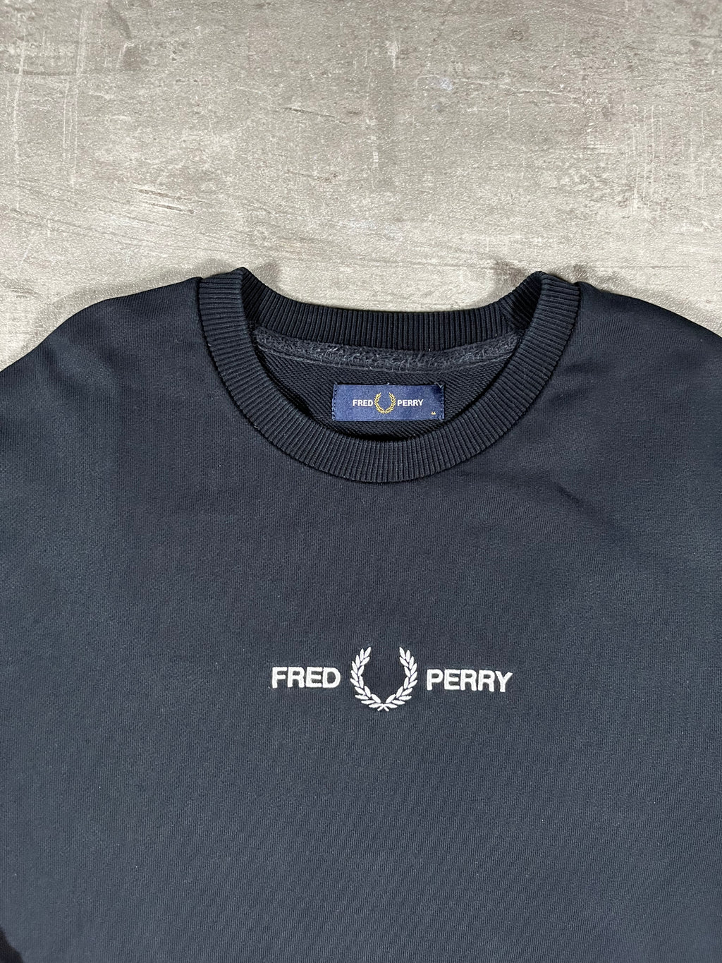 Fred Perry Sweater Schwarz M