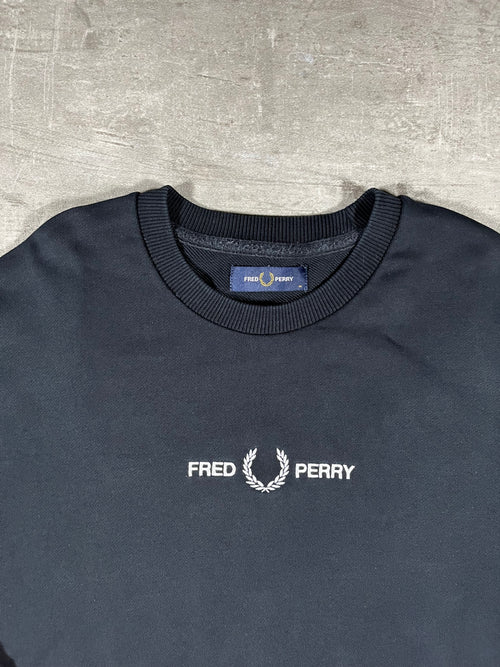 Fred Perry Sweater Schwarz M