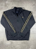 Fred Perry Trainingsjacke Schwarz/ Gold L