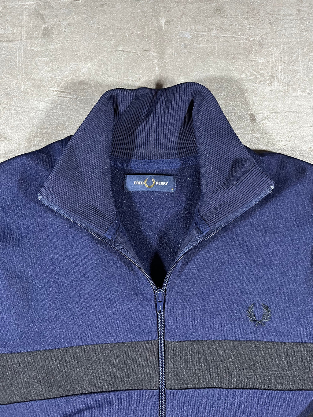 Fred Perry Trainingsjacke Dunkelblau/ Schwarz M
