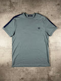 Fred Perry T-shirt Taped Mintgrau M