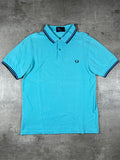 Fred Perry Poloshirt Hellblau M