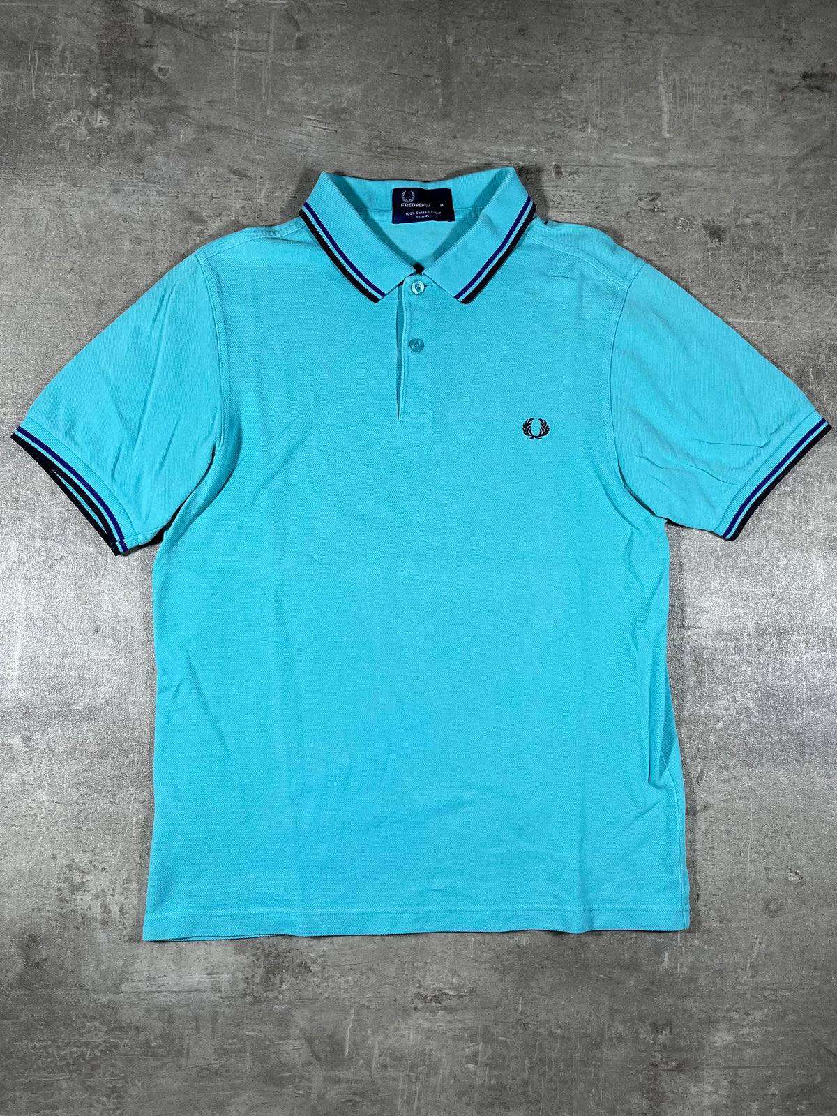 Fred Perry Poloshirt Hellblau M