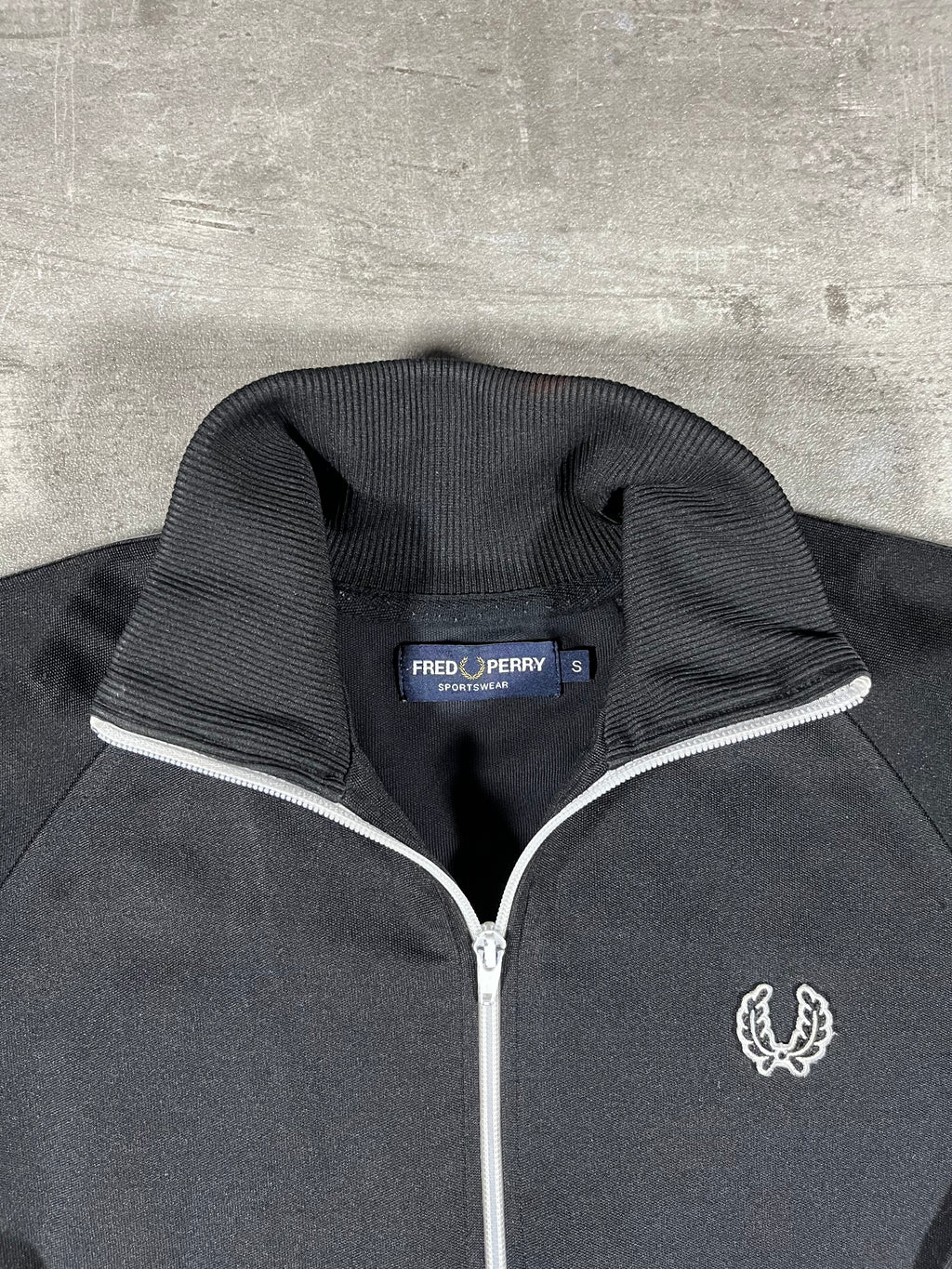 Fred Perry Trainingsjacke Schwarz S