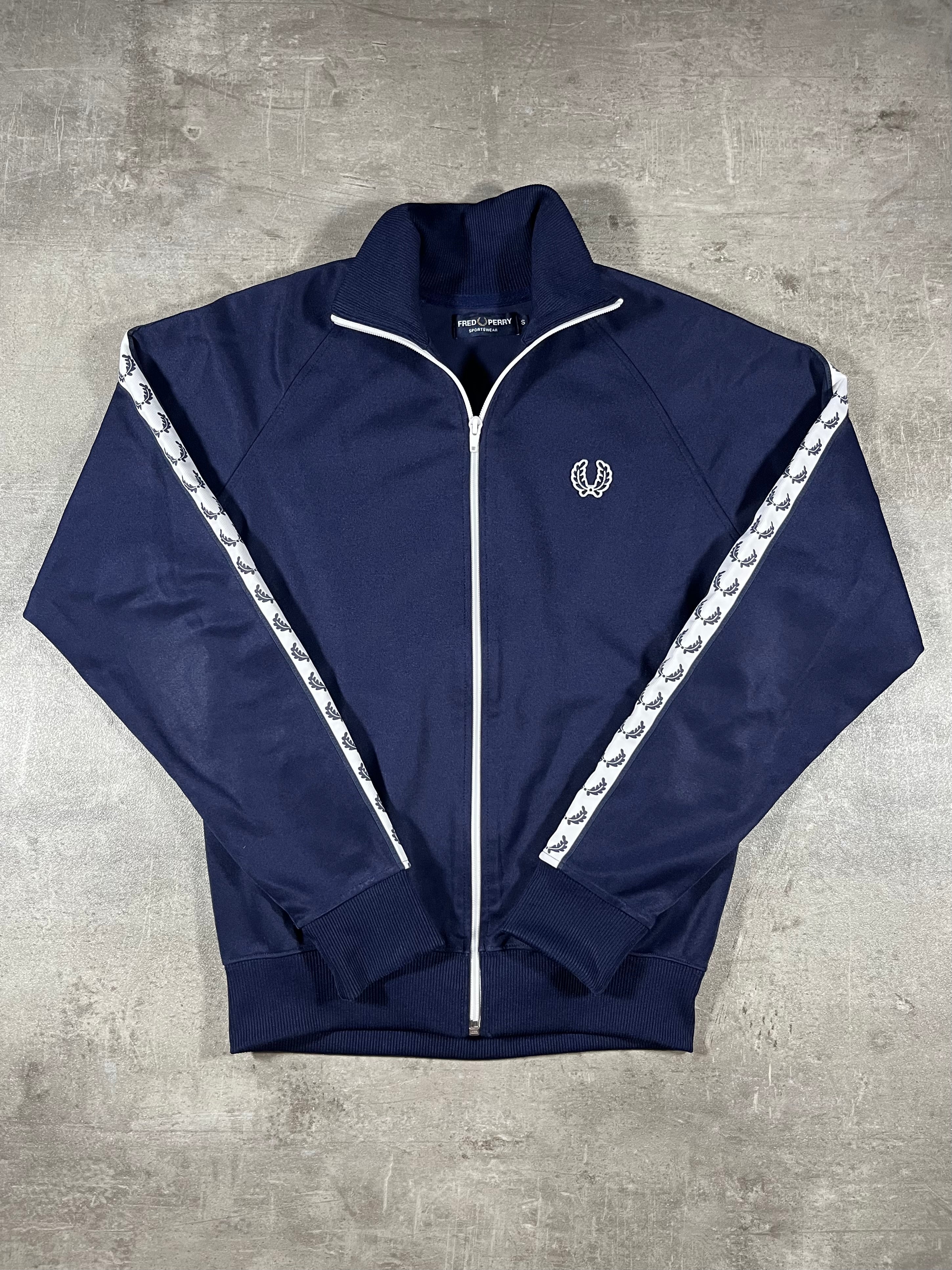 Fred Perry Trainingsjacke Taped Dunkelblau S