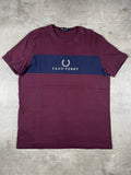 Fred Perry T-shirt Bordeaux L