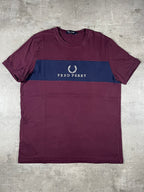 Fred Perry T-shirt Bordeaux L