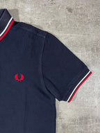 Fred Perry Poloshirt Schwarz/ Weiß/ Rot S