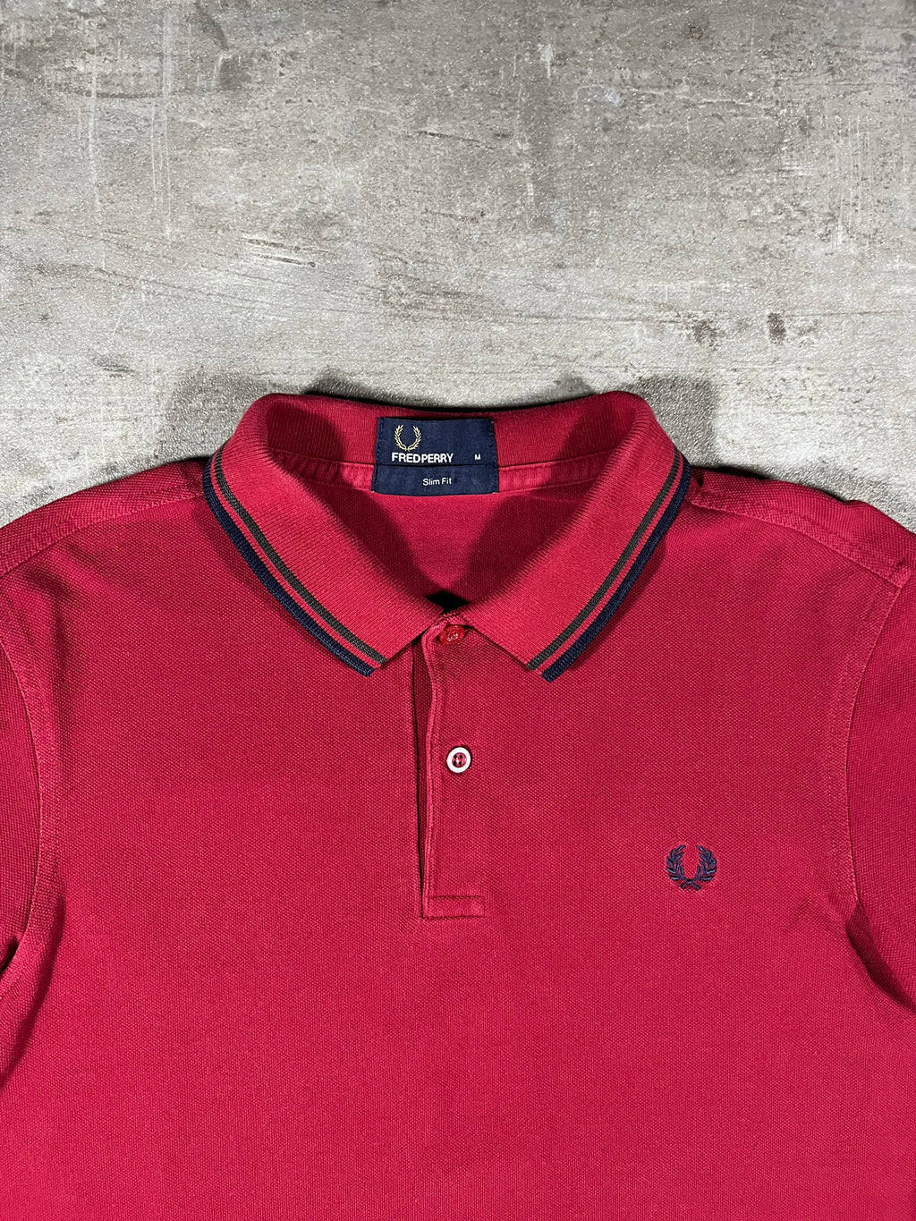 Fred Perry Poloshirt Rot M