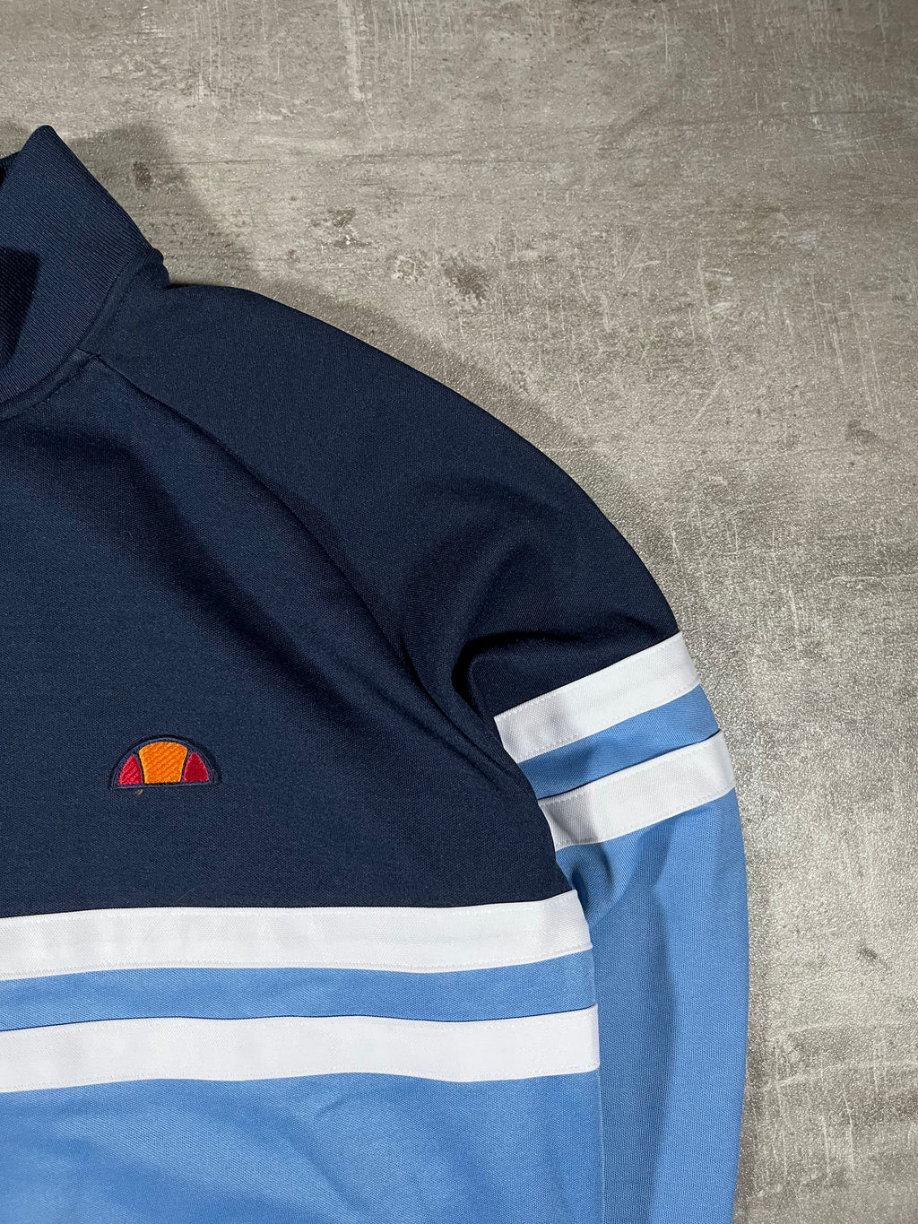ellesse Rimini Trainingsjacke Schwarz/ Hellblau XL