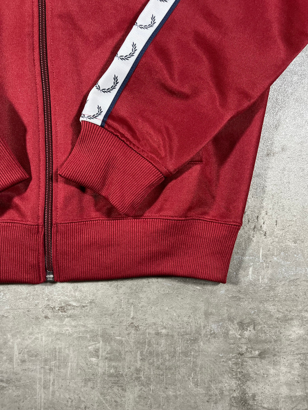 Fred Perry Trainingsjacke Taped Bordeaux S