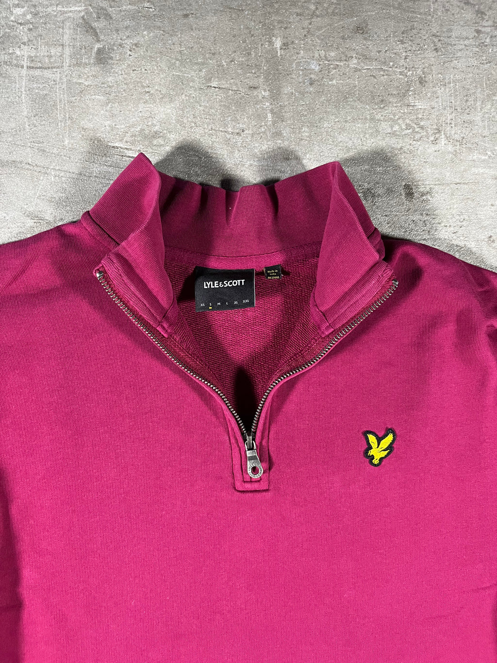 Lyle & Scott Half-Zip Bordeaux S
