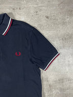 Fred Perry Poloshirt Schwarz/ Weiß/ Rot S